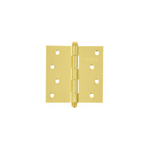 Bisagra cuadrada 4", latonado, cabeza redonda, HERMEX