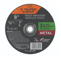 Disco Tipo 27 de 9" x 6.4 mm desbaste de metal, EXPERT
