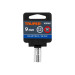 Dado de 9 mm, 12 puntas, cuadro 1/4", TRUPER