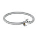 Manguera lavabo/fregadero, vinilo gris, 1/2" x 1/2", 55 cm