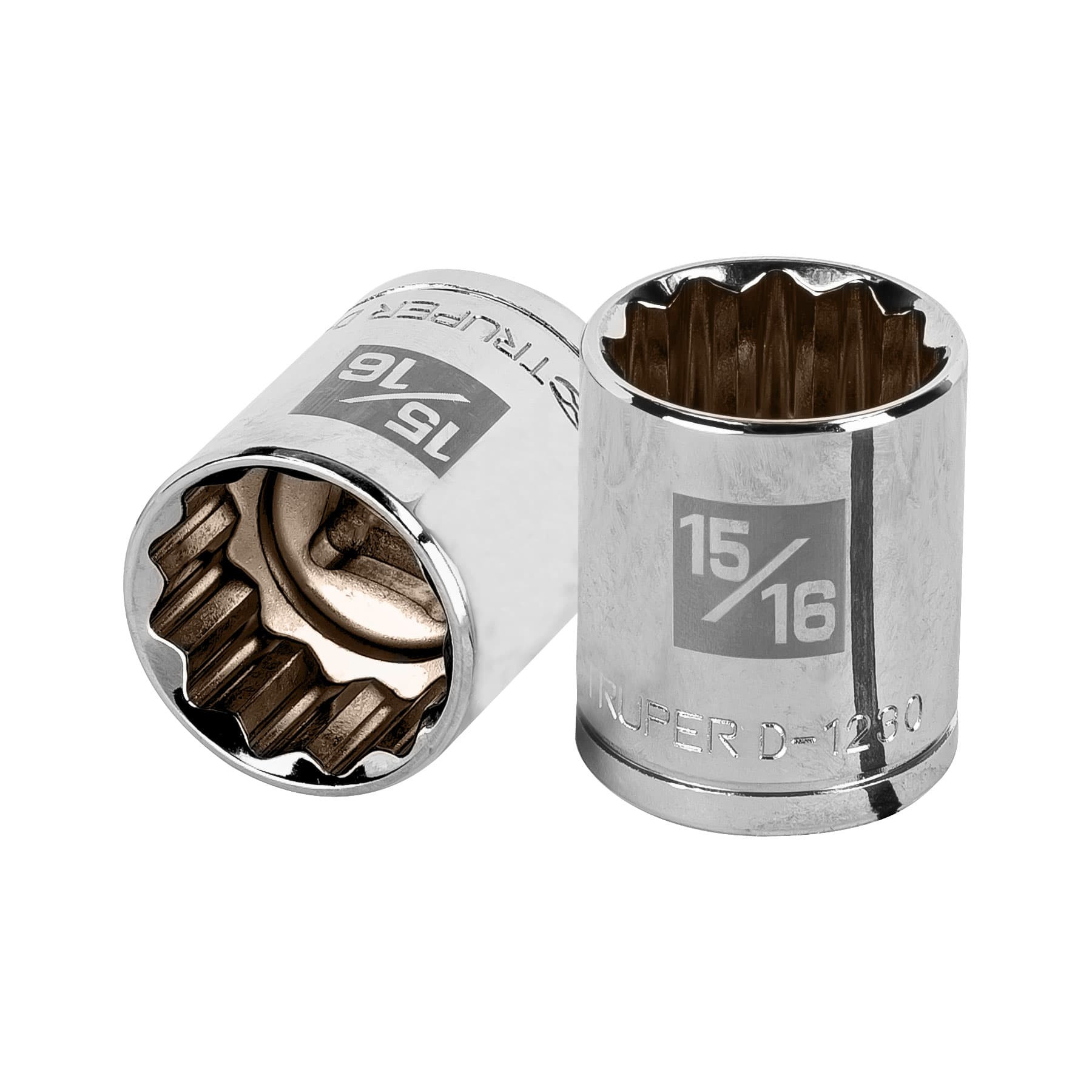 Dado de 15/16", 12 puntas, cuadro 1/2", TRUPER