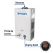 Calentador instantáneo, 11L, 2 servicios, gas natural, FOSET