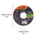 Disco abrasivo de corte preciso metal 4-1/2" x 1 mm, EXPERT