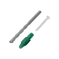 Kit de 20 taquetes 1/2" con pijas #14 y 1 broca 1/2", FIERO