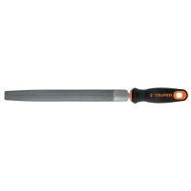 Lima media caña bastarda 10" con mango Comfort Grip, TRUPER