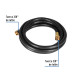 Manguera para gas, PVC negra, 3/8" flare, 3 m, FOSET