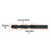 Broca HSS 7/8" Trublack para metal, TRUPER
