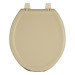 Asiento redondo ligero para WC, abierto, beige, BASIC