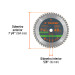 Disco sierra 7-1/4" multimaterial, 48 dientes centro 5/8"