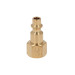 Conector rápido de latón, hembra, cuerda 1/4" NPT, TRUPER