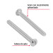 Bolsa con 350 tornillos 1/8" x 1-1/4" tipo estufa, FIERO