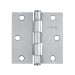 Bisagra cuadrada 3", satinado, cabeza plana, HERMEX