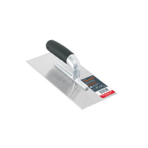 Llana 11" dentado triangular, 6 remaches, mango Comfort Grip