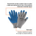 Guantes de poliéster recubiertos de látex, M, TRUPER