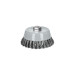 Carda copa 5" alambre trenzado fino, Multi-rosca, TRUPER
