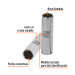 Dado largo de 5/8", 12 puntas, cuadro 1/2", TRUPER
