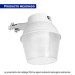 Luminario suburbano ABS con foco LED 40W 6500K sensor de luz