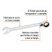 Llave combinada matraca reversible 18mmx231 mm largo, EXPERT
