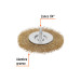 Carda circular 4" alambre grueso para taladro, TRUPER