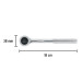 Matraca cuadro 3/8" cabeza redonda con disco, PRETUL