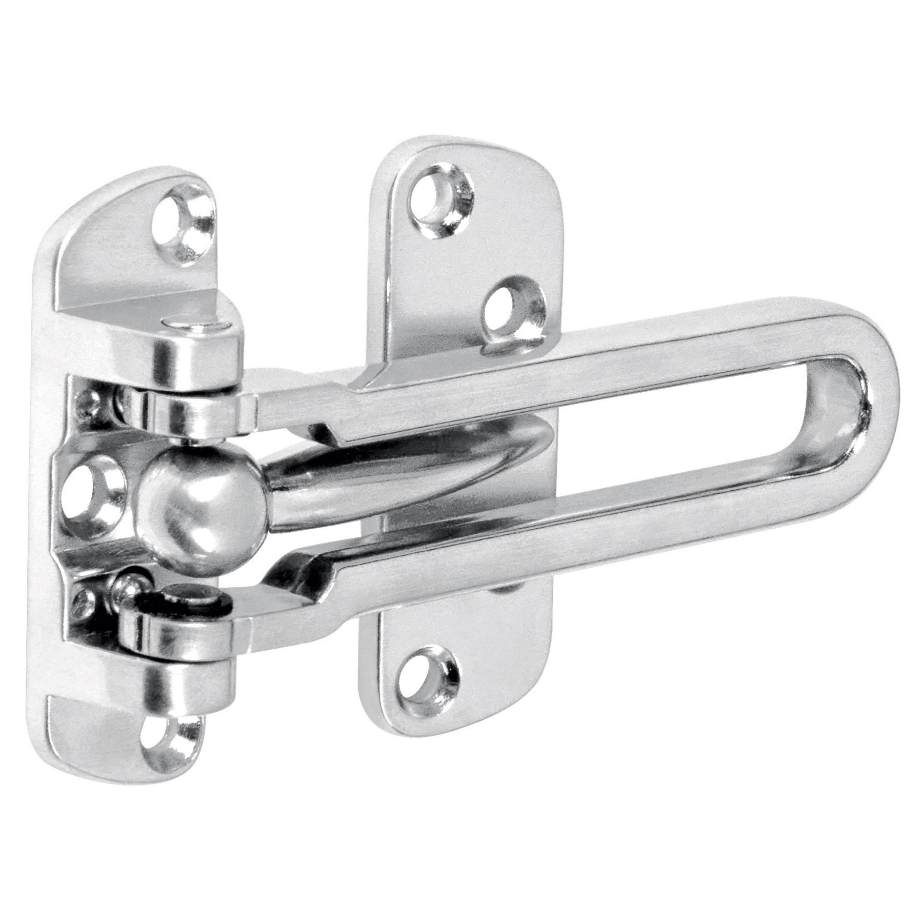 Pasador abatible para puerta, acabado cromo mate, HERMEX