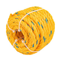 Metro de cuerda amarilla de polipropileno 13 mm, rollo 13m