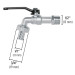 Llave de esfera, 1/2" de zinc, PRETUL