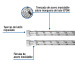 Manguera para boiler, acero inox. 1/2"H x 1/2"H, 120 cm