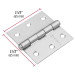 Bisagra cuadrada 2-1/2", satinado, cabeza plana, HERMEX