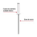 Bolsa c/50 remaches 1/8"x3/8" blancos de aluminio, ala 1/4"