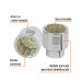 Dado de 1-3/4", 12 puntas, cuadro 3/4", TRUPER