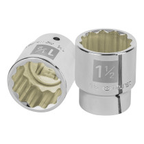 Dado de 1-1/2", 12 puntas, cuadro 3/4", TRUPER