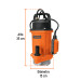 Bomba sumergible hierro fundido, agua limpia, 3/4 HP, TRUPER