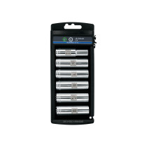 Juego 6 dados largos cuadro 1/2" mm, TRUPER