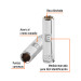 Dado largo de 9 mm, 6 puntas, cuadro 1/4", TRUPER