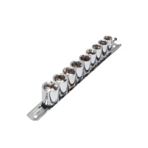 Juego de 9 dados cuadro 3/8" mm, PRETUL