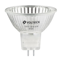 Lámpara de halógeno transp. 50 W tipo MR16 en caja, VOLTECK
