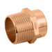 Conector de cobre, rosca exterior 1", FOSET