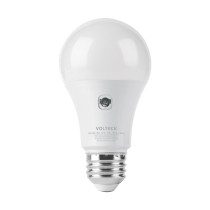 Foco LED 10W (75W) A19, sensor de luz, 6500K, VOLTECK