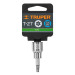 Dado punta torx T-27, cuadro 3/8", TRUPER