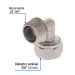 Codo 90° para PEALPE, 3/8", con rosca macho, FOSET