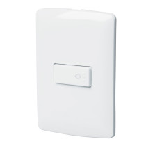 Placa armada con timbre, blanco, línea Italiana., VOLTECK