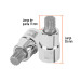 Dado punta corta bristol M14, cuadro 1/2", TRUPER