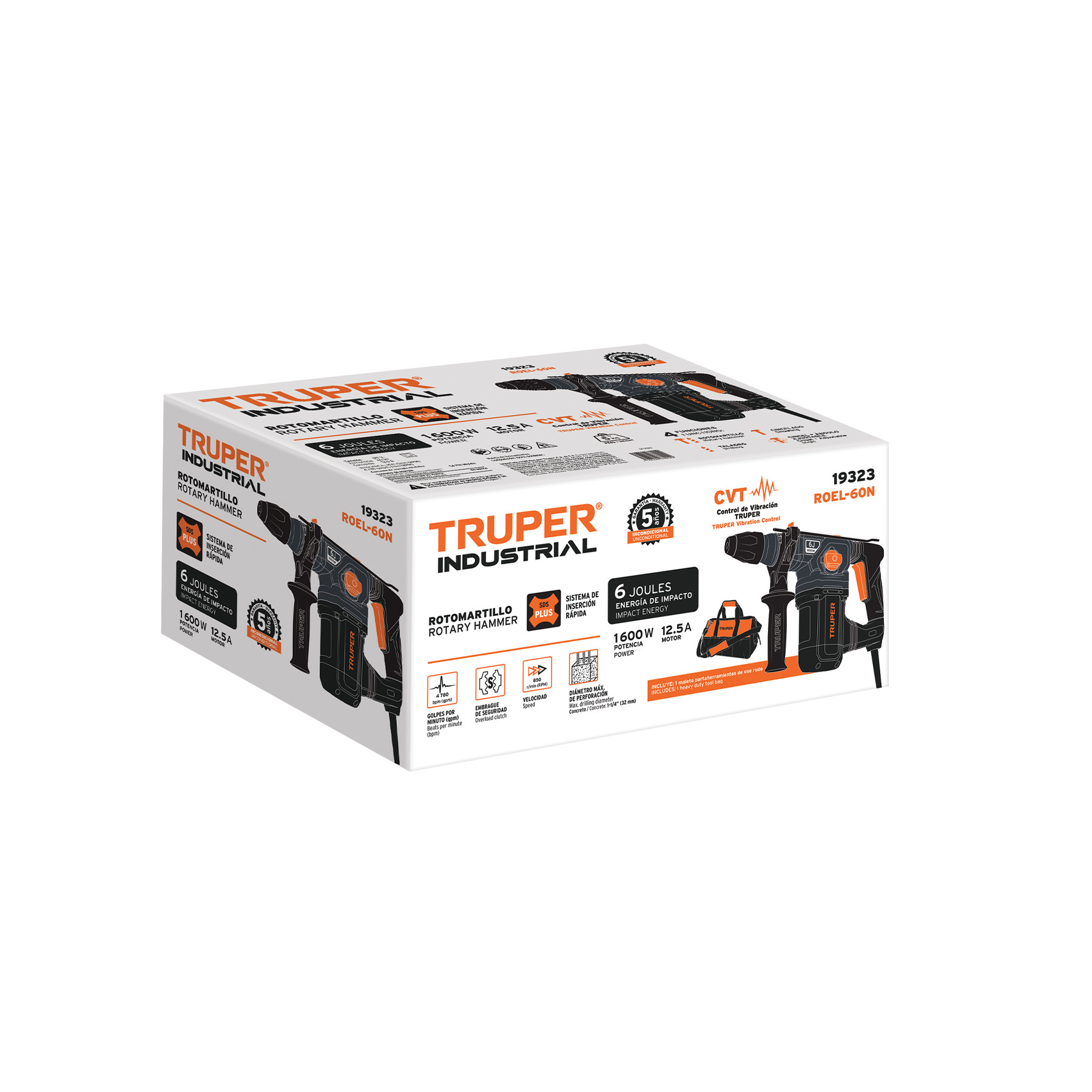 Caja de empaque de repuesto para ROEL-60N, TRUPER INDUSTRIAL
