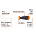 Desarmador cabinet 1/8" x 4" mango Comfort Grip, TRUPER