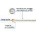 Manguera para gas, acero inox, 3/8" flare, 200 cm, FOSET