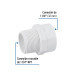 Adaptador macho de PVC de 1-1/4", FOSET