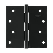 Bisagra cuadrada 4", negro mate, cabeza plana, BASIC