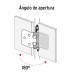 Bolsa con 2 bisagras parche de 7cm, niquelado, HERMEX