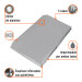 Lona de polietileno reforzada 3 x 5 m, gris, 180g/m2, TRUPER